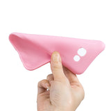 for Samsung A5 2017 Cute Candy Color Matte TPU Anti-scratch Non-slip Protective Cover Back Case dark pink