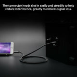 Gold Plated 3.5mm to 6.35mm Audio Cable Connecting Mobile Phone Laptop Converter Line Connectors 1M