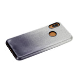 For Samsung A10/A50/A30S/A70/A20S Phone Case Gradient Color Glitter Powder Phone Cover with Airbag Bracket black