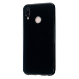 For HUAWEI P20/P20 Lite/P20 Pro Cellphone Case Simple Profile Soft TPU Phone Case Anti-Slip Smartphone Cover Bright black