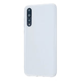 For HUAWEI P20/P20 Lite/P20 Pro Cellphone Case Simple Profile Soft TPU Phone Case Anti-Slip Smartphone Cover Bright black