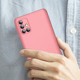 For Samsung Note 20/Note 20 Ultra/M31S Mobile Phone Cover 360 Degree Full Protection Phone Case Rose gold