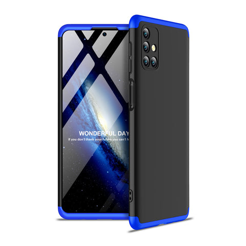 For Samsung Note 20/Note 20 Ultra/M31S Mobile Phone Cover 360 Degree Full Protection Phone Case Blue black blue