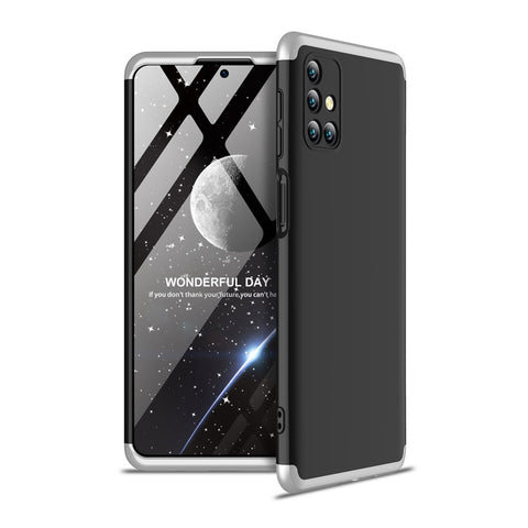 For Samsung Note 20/Note 20 Ultra/M31S Mobile Phone Cover 360 Degree Full Protection Phone Case Silver black silver