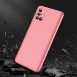 For Samsung Note 20/Note 20 Ultra/M31S Mobile Phone Cover 360 Degree Full Protection Phone Case Rose gold