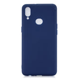 For Samsung A10S A20S Shockproof TPU Back Cover Soft Candy Color Frosted Surface Mobile Phone Case Navy