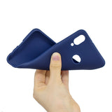 For Samsung A10S A20S Shockproof TPU Back Cover Soft Candy Color Frosted Surface Mobile Phone Case Navy