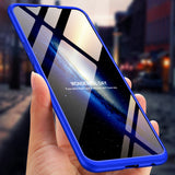 For OPPO F9/F9 Pro 3 in 1 360 Degree Non-slip Shockproof Full Protective Case Rose gold