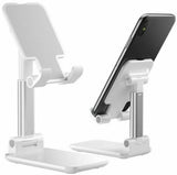 Mobile Phone Stand Folding Bracket for Mobile Phone Tablet PC Silver