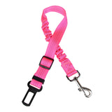Elastic Reflective Safety Rope Traction Belt for Pet Dogs Supplies Car Seat Orange