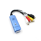 USB2.0 Converter Audio Video Capture Grabber Adapter for Win/XP/7/8/10 PAL KY USB Video Capture Card blue