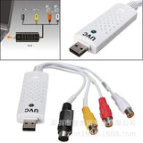 Free Drive USB Video Capture Card Support for WIN7 / 8/10 Linux for Mac white