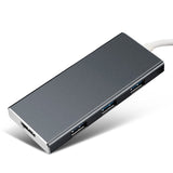 USB C Hub 7-in-1 USB C Adapter Type C Power Delivery HDMI Output SD & TF Card Reader 3 USB 3.0 Ports black