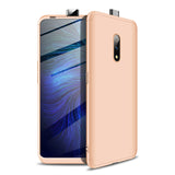 For OPPO Realme X Ultra Slim PC Back Cover Non-slip Shockproof 360 Degree Full Protective Case Silver black silver