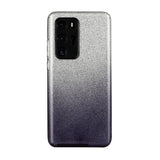 for HUAWEI P20 LITE/P30 LITE/P40 LITE/Nova6SE/Nova 7i Phone Case Gradient Color Glitter Powder Phone Cover with Airbag Bracket black