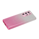 for HUAWEI P20 LITE/P30 LITE/P40 LITE/Nova6SE/Nova 7i Phone Case Gradient Color Glitter Powder Phone Cover with Airbag Bracket Pink