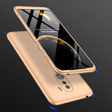 For XIAOMI Pocophone F1 Ultra Slim PC Back Cover Non-slip Shockproof 360 Degree Full Protective Case Red black red