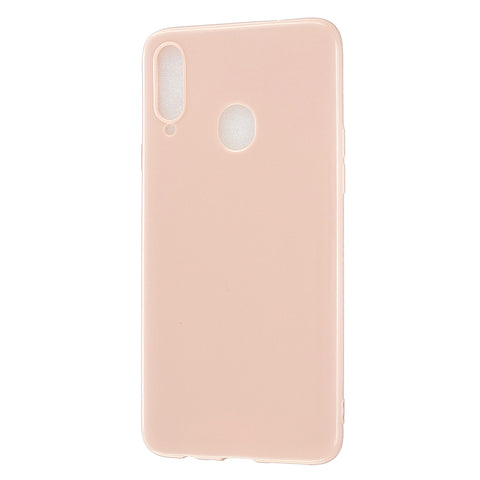 For Samsung A10S/A20S Cellphone Cover Soft TPU Phone Case Simple Profile Full Body Protection Anti-scratch Shell Sakura pink