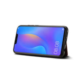 For HUAWEI Nova 3i 2 in 1 Retro PU Leather Wallet Stand Non-slip Shockproof Cell Phone Case red