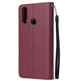 For VIVO Y17 Cellphone Cover PU Leather Shell All-round Protection Mobile Phone Case Precise Cutout Wallet Design Stand Function Rose gold