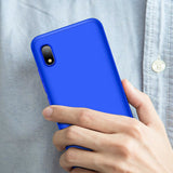 For Samsung A10 Ultra Slim PC Back Cover Non-slip Shockproof 360 Degree Full Protective Case blue