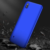 For Samsung A10 Ultra Slim PC Back Cover Non-slip Shockproof 360 Degree Full Protective Case blue