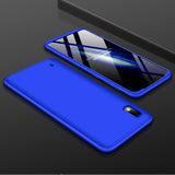For Samsung A10 Ultra Slim PC Back Cover Non-slip Shockproof 360 Degree Full Protective Case blue