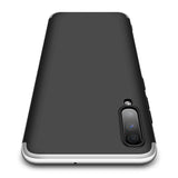 For Samsung A70 Ultra Slim PC Back Cover Non-slip Shockproof 360 Degree Full Protective Case Silver black silver