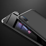 For Samsung A70 Ultra Slim PC Back Cover Non-slip Shockproof 360 Degree Full Protective Case Silver black silver