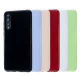 For HUAWEI P20/P20 Lite/P20 Pro Cellphone Case Simple Profile Soft TPU Phone Case Anti-Slip Smartphone Cover Fluorescent green